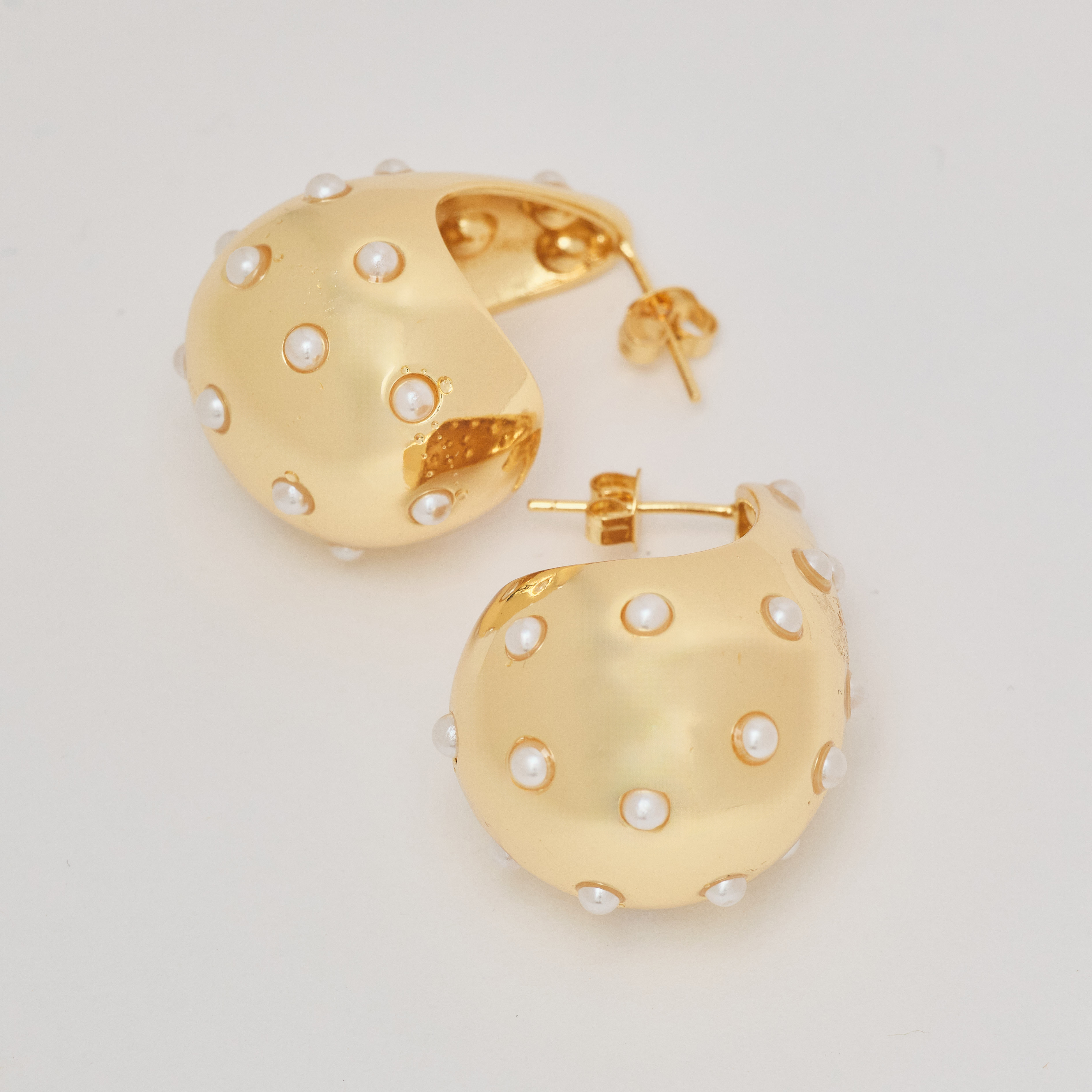 18806 Pendientes de oro con perlas